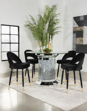 Load image into Gallery viewer, Ellie - Mirrored Counter Height Dining Table Set
