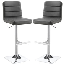 Load image into Gallery viewer, Bianca - Square Upholstered Adjustable Bar Stools (Set of 2)