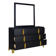 Load image into Gallery viewer, Empire - Dresser &amp; Mirror - Black