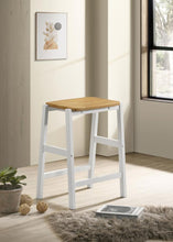 Load image into Gallery viewer, Edgeworth - Wood Backless Counter Stool (Set of 2) - White