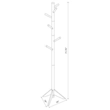 Load image into Gallery viewer, Devlin - 6 Hook Freestanding Wood Coat Rack Hat Hanger