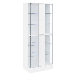 Cabra - 4-door LED Curio Display Cabinet