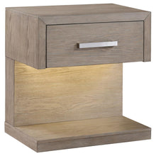 Load image into Gallery viewer, Kenora - 1-Drawer Nightstand Bedside Table - Barley Brown