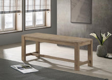 Load image into Gallery viewer, Scottsdale - Wood Trestle Base Dining Bench - Washed Brown