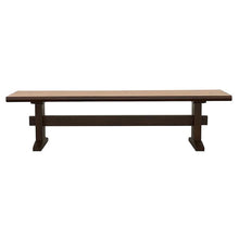 Load image into Gallery viewer, Bexley - Wood Dining Bench - Natural Honey And Smokey Black