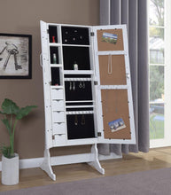 Load image into Gallery viewer, Doyle - Cheval Mirror With Jewelry Storage - White