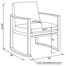 Load image into Gallery viewer, Cory - Upholstered Arched Arm Accent Chair - Cream