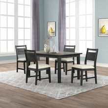 Load image into Gallery viewer, Sable Crest - 5 Piece Set (Rectangle Dining Table &amp; 4 Chairs) - Black