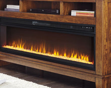 Load image into Gallery viewer, Entertainment - Black - Wide Fireplace Insert