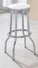 Load image into Gallery viewer, Retro - Upholstered Metal Swivel Bar Stool (Set of 2)