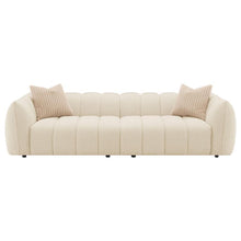 Load image into Gallery viewer, Winchester - Boucle Upholstered Extra Long Sofa - Sand Pebble