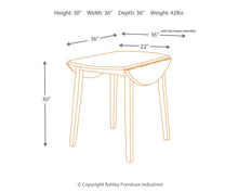 Load image into Gallery viewer, Hammis - Dark Brown - Round DRM Drop Leaf Table