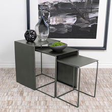 Load image into Gallery viewer, Imez - 3 Piece Rectangular Metal Nesting Table Set - Gray
