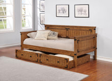 Load image into Gallery viewer, Oakdale - Wood Twin Daybed with Trundle - Rustic Honey