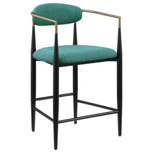 Load image into Gallery viewer, Tina - Metal Counter Height Bar Stool With Upholstered Back And Seat (Set of 2)