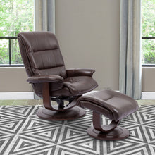Load image into Gallery viewer, Knight - Manual Reclining Swivel Chair and Ottoman