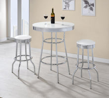 Load image into Gallery viewer, Retro - 3 Pieces Round 1950s Bistro Pub Bar Table Set