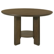 Load image into Gallery viewer, Ottowa - Round Wood Dining Table With Shelf - Brown