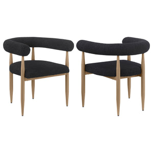 Dunmore - Boucle Upholstered Dining Arm Chair (Set of 2)