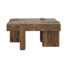 Load image into Gallery viewer, Samira - Square Solid Wood Coffee Table - Natural Sheesham