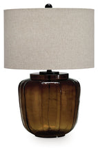 Load image into Gallery viewer, Bainmore - Amber - Glass Table Lamp