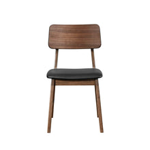 Load image into Gallery viewer, Thea - Wood Back Side Chair With Black Seat (Set of 2) - Walnut