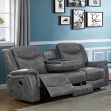 Load image into Gallery viewer, Conrad - Upholstered Padded Arm Motion Sofa - Gray