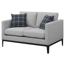 Load image into Gallery viewer, Apperson - Upholstered Track Arm Loveseat - Light Gray