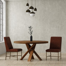 Load image into Gallery viewer, Crossings - Round Dining Table With 4 Upholstered Chairs