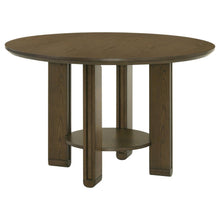 Load image into Gallery viewer, Ottowa - Round Wood Dining Table With Shelf - Brown