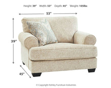 Load image into Gallery viewer, Monaghan - Sandstone - Chair and a Half