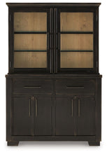 Load image into Gallery viewer, Galliden - Black / Brown - Dining Buffet And Hutch