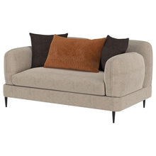 Load image into Gallery viewer, Jade - Chenille Upholstered Modern Track Arm Loveseat