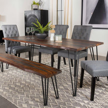 Load image into Gallery viewer, Neve - Live Edge Dining Table - Gray Sheesham