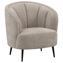 Load image into Gallery viewer, Ellorie - Upholstered Channel Back Curved Chair - Beige