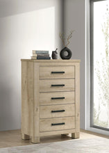 Load image into Gallery viewer, Oakglen - 5-Drawer Bedroom Chest Of Drawers - Weathered Oak