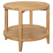 Load image into Gallery viewer, Camillo - Round Solid Wood Side End Table - Maple