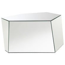 Load image into Gallery viewer, Capella - Mirrored Abstract Geometric Coffee Table - Silver