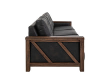 Load image into Gallery viewer, Walnut - Sofa - Licorice Black