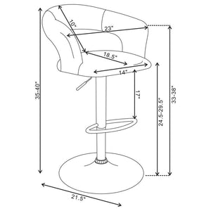 Barraza - 29" Adjustable Height Bar Stool