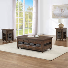 Load image into Gallery viewer, Oliver - 3 Piece Lift-Top Table Set - Brown