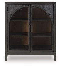 Load image into Gallery viewer, Armenleigh - Black / Brown - Bar Cabinet
