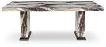 Load image into Gallery viewer, Jeshina - Dark Brown / Beige - Dining Table