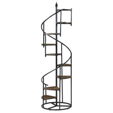 Load image into Gallery viewer, Roseglen - 8-Shelf Staircase Bookshelf - Rustic Brown