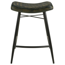 Load image into Gallery viewer, Bayu - Leather Upholstered Counter Stool (Set of 2)