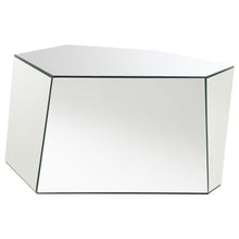 Load image into Gallery viewer, Capella - Mirrored Abstract Geometric Coffee Table - Silver