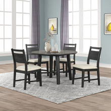 Load image into Gallery viewer, Sable Crest - 5 Piece Set (Round Dining Table &amp; 4 Chairs) - Black