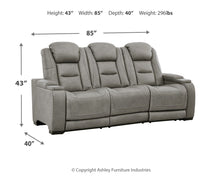Load image into Gallery viewer, The Man-Den - Power Reclining Sofa