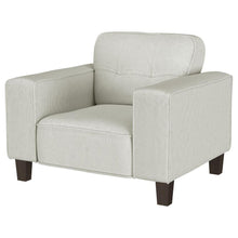 Load image into Gallery viewer, Deerhurst - Upholstered Track Arm Tufted Accent Chair - Greige
