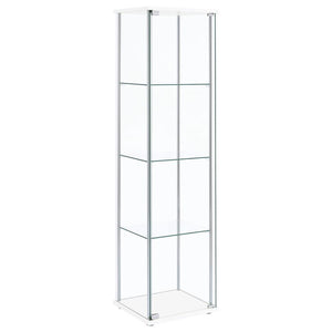 Bellatrix - 4-Shelf Clear Glass Curio Cabinet